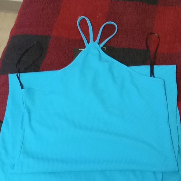 Beautiful blue summer dress long - Picture 3 of 3